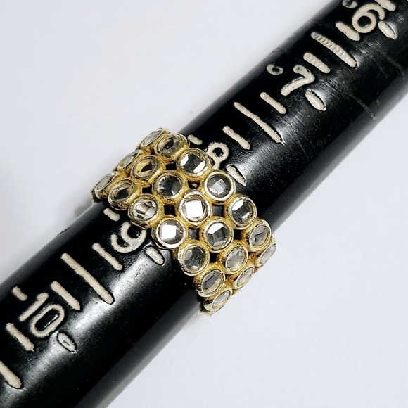 Wide topaz silver Ring sz 8.5 - Picture 10 of 10